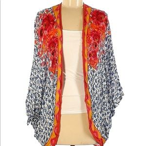 Anthropologie Frances Floral Cocoon Kimono